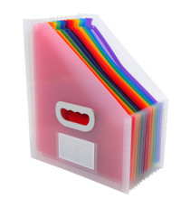 Classificatore portariviste Crystal - 12 tasche - PP - 26.5x32.5 cm - Exacompta Classificatore portariviste Crystal - 12 tasche - PP - 26.5x32.5 cm - Exacompta