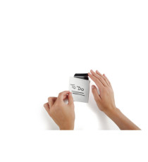 Clip adesiva Durafix Clip - 60 mm - argento - Durable - conf. 5 pezzi