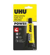 Colla attaccatutto Power - 45 ml - trasparente - UHU Colla attaccatutto Power - 45 ml - trasparente - UHU