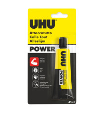 Colla attaccatutto Power - 45 ml - trasparente - UHU Colla attaccatutto Power - 45 ml - trasparente - UHU