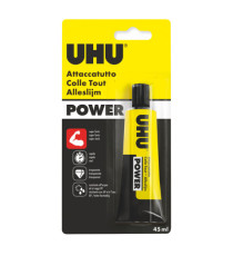 Colla attaccatutto Power - 45 ml - trasparente - UHU Colla attaccatutto Power - 45 ml - trasparente - UHU
