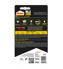 Colla Pattex Millechiodi Crystal - 90 gr - trasparente - Pattex