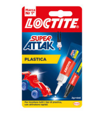 Colla Super Attak - adesivo liquido e attivatore in penna - adatto per incollare plastiche domestiche - 2 gr + 4 ml - tr Colla Super Attak - adesivo liquido e attivatore in penna - adatto per incollare plastiche domestiche - 2 gr + 4 ml - tr