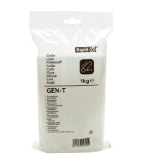 Colla termofusibile - diametro 12 mm - lunghezza 19 cm - 1 kg - trasparente - Rapid