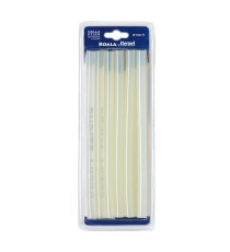 Colla termofusibile - in stick - lunghezza 20 cm - diametro 1,1 cm - Iternet - blister da 12 refill (227 gr)