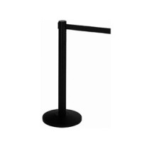 Colonnina segnapercorso Alfa - altezza 95 cm - con nastro nero 200 cm - nero - Medial International Colonnina segnapercorso Alfa - altezza 95 cm - con nastro nero 200 cm - nero - Medial International