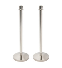 Colonnina segnapercorso cromata Budget - altezza 100 cm - Securit