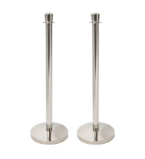 Colonnina segnapercorso cromata Budget - altezza 100 cm - Securit