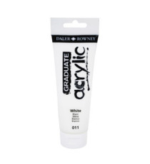Colore acrilico fine Graduate - 120 ml - bianco - Daler Rowney Colore acrilico fine Graduate - 120 ml - bianco - Daler Rowney