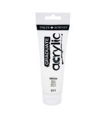Colore acrilico fine Graduate - 120 ml - bianco - Daler Rowney Colore acrilico fine Graduate - 120 ml - bianco - Daler Rowney