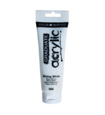 Colore acrilico fine Graduate - 120 ml - bianco miscela - Daler Rowney Colore acrilico fine Graduate - 120 ml - bianco miscela - Daler Rowney