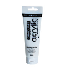 Colore acrilico fine Graduate - 120 ml - bianco miscela - Daler Rowney