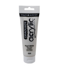 Colore acrilico fine Graduate - 120 ml - bianco perla - Daler Rowney Colore acrilico fine Graduate - 120 ml - bianco perla - Daler Rowney