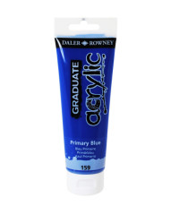 Colore acrilico fine Graduate - 120 ml - blu primario - Daler Rowney