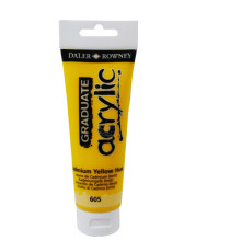 Colore acrilico fine Graduate - 120 ml - giallo cadmio imitazione - Daler Rowney Colore acrilico fine Graduate - 120 ml - giallo cadmio imitazione - Daler Rowney