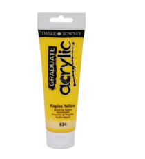 Colore acrilico fine Graduate - 120 ml - giallo Napoli - Daler Rowney Colore acrilico fine Graduate - 120 ml - giallo Napoli - Daler Rowney
