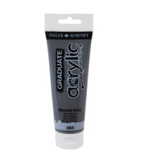 Colore acrilico fine Graduate - 120 ml - grigio neutro - Daler Rowney Colore acrilico fine Graduate - 120 ml - grigio neutro - Daler Rowney