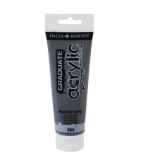 Colore acrilico fine Graduate - 120 ml - grigio neutro - Daler Rowney Colore acrilico fine Graduate - 120 ml - grigio neutro - Daler Rowney