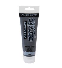 Colore acrilico fine Graduate - 120 ml - grigio neutro - Daler Rowney