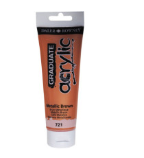 Colore acrilico fine Graduate - 120 ml - marrone metal - Daler Rowney Colore acrilico fine Graduate - 120 ml - marrone metal - Daler Rowney