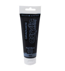 Colore acrilico fine Graduate - 120 ml - nero perla - Daler Rowney Colore acrilico fine Graduate - 120 ml - nero perla - Daler Rowney