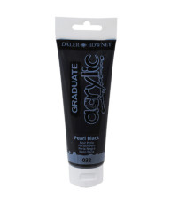 Colore acrilico fine Graduate - 120 ml - nero perla - Daler Rowney Colore acrilico fine Graduate - 120 ml - nero perla - Daler Rowney