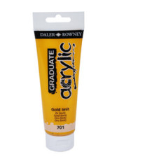 Colore acrilico fine Graduate - 120 ml - oro imitazione - Daler Rowney Colore acrilico fine Graduate - 120 ml - oro imitazione - Daler Rowney