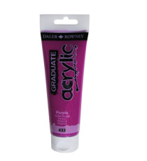 Colore acrilico fine Graduate - 120 ml - porpora - Daler Rowney Colore acrilico fine Graduate - 120 ml - porpora - Daler Rowney