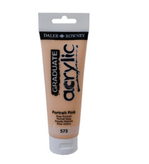 Colore acrilico fine Graduate - 120 ml - rosa incarnato - Daler Rowney Colore acrilico fine Graduate - 120 ml - rosa incarnato - Daler Rowney