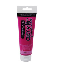 Colore acrilico fine Graduate - 120 ml - rosa permanente - Daler Rowney Colore acrilico fine Graduate - 120 ml - rosa permanente - Daler Rowney