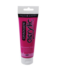 Colore acrilico fine Graduate - 120 ml - rosa permanente - Daler Rowney Colore acrilico fine Graduate - 120 ml - rosa permanente - Daler Rowney