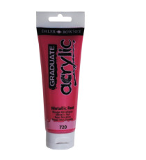 Colore acrilico fine Graduate - 120 ml - rosso metal - Daler Rowney Colore acrilico fine Graduate - 120 ml - rosso metal - Daler Rowney