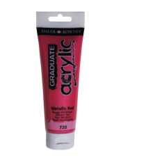 Colore acrilico fine Graduate - 120 ml - rosso metal - Daler Rowney Colore acrilico fine Graduate - 120 ml - rosso metal - Daler Rowney