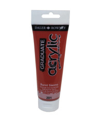 Colore acrilico fine Graduate - 120 ml - terra di Siena bruciata - Daler Rowney Colore acrilico fine Graduate - 120 ml - terra di Siena bruciata - Daler Rowney