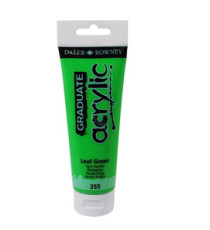 Colore acrilico fine Graduate - 120 ml - verde foglia - Daler Rowney Colore acrilico fine Graduate - 120 ml - verde foglia - Daler Rowney