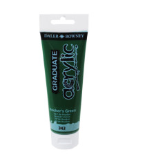 Colore acrilico fine Graduate - 120 ml - verde Hooker - Daler Rowney Colore acrilico fine Graduate - 120 ml - verde Hooker - Daler Rowney