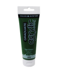Colore acrilico fine Graduate - 120 ml - verde vescica - Daler Rowney Colore acrilico fine Graduate - 120 ml - verde vescica - Daler Rowney