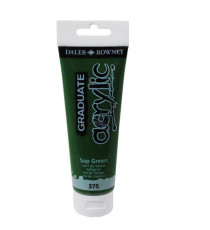 Colore acrilico fine Graduate - 120 ml - verde vescica - Daler Rowney Colore acrilico fine Graduate - 120 ml - verde vescica - Daler Rowney