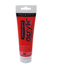 Colore acrilico fine Graduate - 120 ml - vermiglione - Daler Rowney Colore acrilico fine Graduate - 120 ml - vermiglione - Daler Rowney