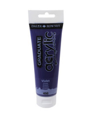 Colore acrilico fine Graduate - 120 ml - violetto - Daler Rowney Colore acrilico fine Graduate - 120 ml - violetto - Daler Rowney