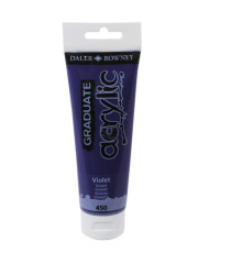 Colore acrilico fine Graduate - 120 ml - violetto - Daler Rowney Colore acrilico fine Graduate - 120 ml - violetto - Daler Rowney