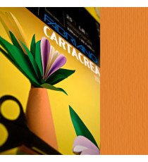 Cartoncino CartaCrea - 35x50cm - 220gr - arancio 108 - Fabriano - blister 10 fogli Cartoncino CartaCrea - 35x50cm - 220gr - arancio 108 - Fabriano - blister 10 fogli
