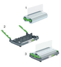 Cartuccia ricaricabile - struttura con film incluso - 100 micron - lucido - per plastificatrice Foton 30 - GBC Cartuccia ricaricabile - struttura con film incluso - 100 micron - lucido - per plastificatrice Foton 30 - GBC
