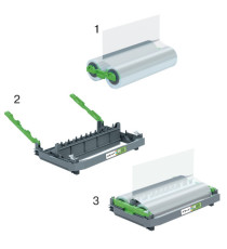 Cartuccia ricaricabile - struttura con film incluso - 100 micron - lucido - per plastificatrice Foton 30 - GBC Cartuccia ricaricabile - struttura con film incluso - 100 micron - lucido - per plastificatrice Foton 30 - GBC
