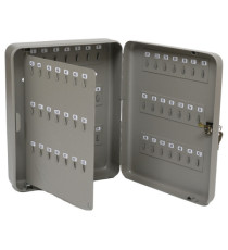 Cassetta portachiavi da muro - 37x28x7,5 cm - 128 posti - grigio antracite - Metalplus