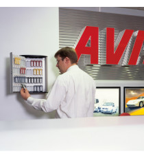 Cassetta portachiavi da parete Key Box - 30,2x11,8x40 cm - 72 posti - grigio - Durable