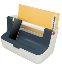Cassetta portaoggetti Cosy - con maniglia - grigio - Leitz Cassetta portaoggetti Cosy - con maniglia - grigio - Leitz
