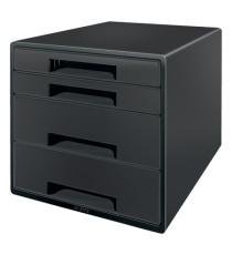 Cassettiera a cubo Leitz Recycle - 4 cassetti - 28,7 x 27 x 36,3 cm - nero - Leitz Cassettiera a cubo Leitz Recycle - 4 cassetti - 28,7 x 27 x 36,3 cm - nero - Leitz
