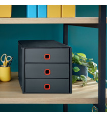 Cassettiera Click&Store Cosy - 3 cassetti - grigio - Leitz Cassettiera Click&Store Cosy - 3 cassetti - grigio - Leitz
