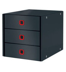 Cassettiera Click&Store Cosy - 3 cassetti - grigio - Leitz Cassettiera Click&Store Cosy - 3 cassetti - grigio - Leitz